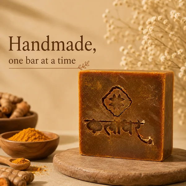 Kalaghar_Haldi_Chandan_Soap_|_Traditional_Bathing_Bar_for_Daily_Use_|_Bath_Soap_for_Men_&_Women_|_Pack_of_5_|_100_g_Each