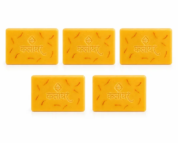 Kalaghar_Kesarmilk_Soap_|_Saffron_&_Milk_Bathing_Bar_|_Daily_Bath_Soap_for_Men_&_Women_|_Pack_of_5_|_100_g_Each