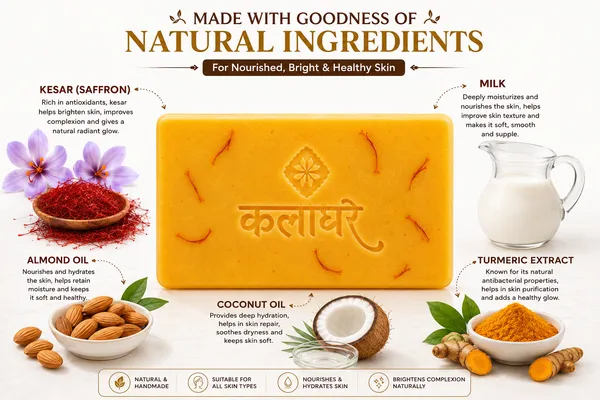 Kalaghar_Kesarmilk_Soap_|_Saffron_&_Milk_Bathing_Bar_|_Daily_Bath_Soap_for_Men_&_Women_|_Pack_of_5_|_100_g_Each
