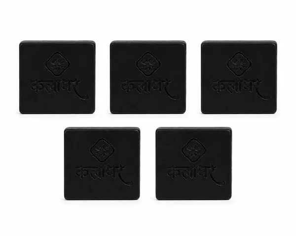 Kalaghar_Charcoal_Soap_|_Handmade_Bathing_Bar_with_Activated_Charcoal_&_Coconut_Oil_|_Daily_Bath_Soap_for_Men_&_Women_|_100_g_Each,_Pack_of_5