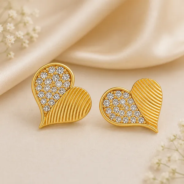 Gold_Plated_Cubic_Zirconia_Floral_Stud_Earrings