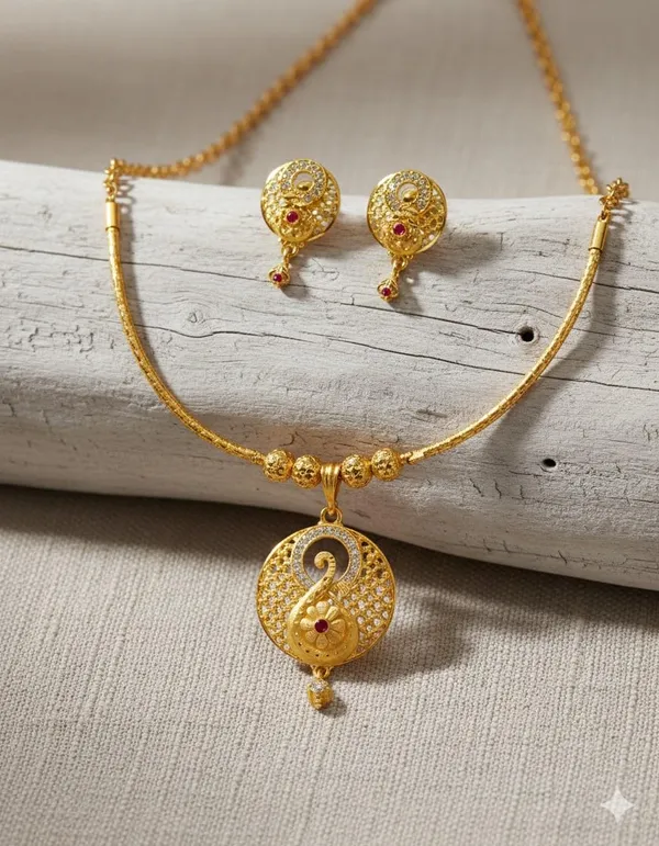 Plated_Necklace_And_Earrings_Set