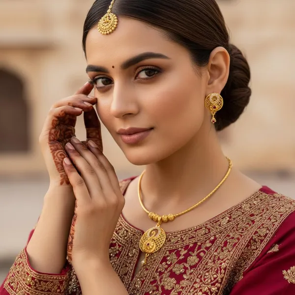Plated_Necklace_And_Earrings_Set