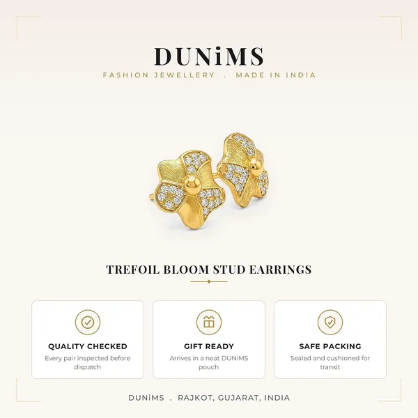 Gold_Plated_Cubic_Zirconia_Floral_Stud_Earrings