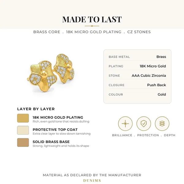 Gold_Plated_Cubic_Zirconia_Floral_Stud_Earrings