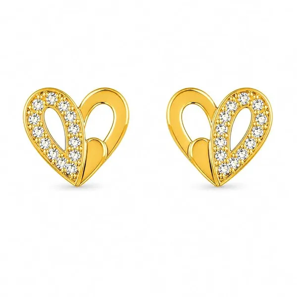 Gold_Plated_Cubic_Zirconia_Floral_Stud_Earrings