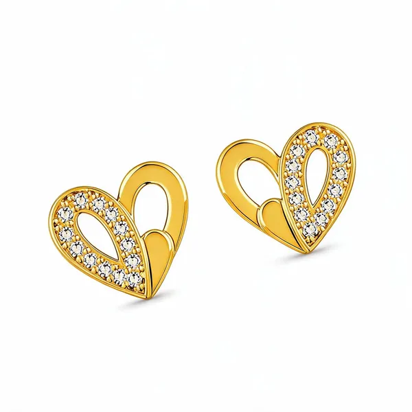 Gold_Plated_Cubic_Zirconia_Floral_Stud_Earrings