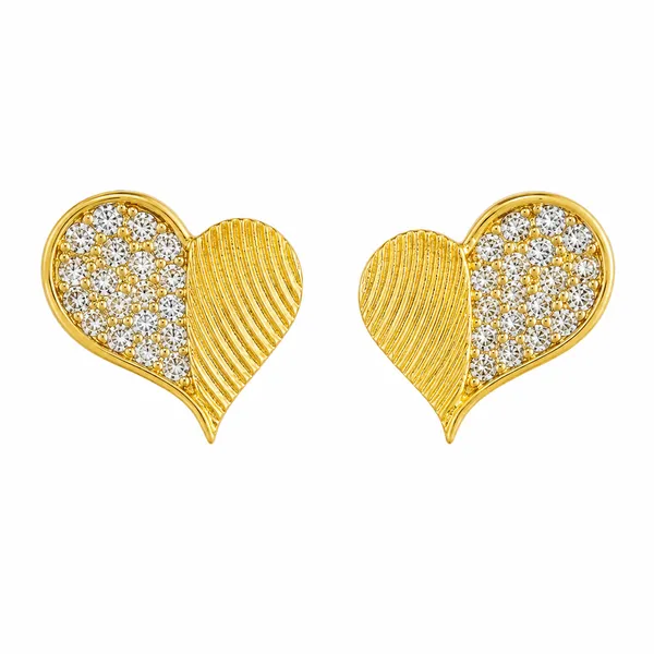 Gold_Plated_Cubic_Zirconia_Floral_Stud_Earrings