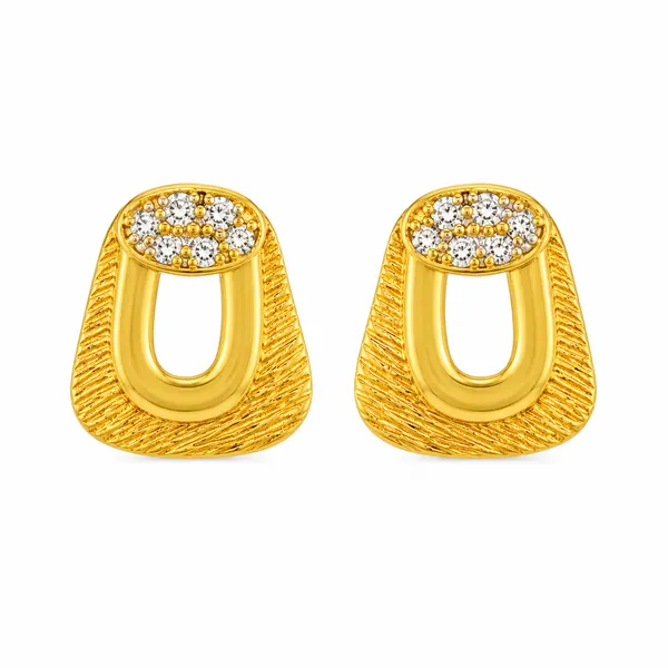 Gold_Plated_Cubic_Zirconia_Floral_Stud_Earrings