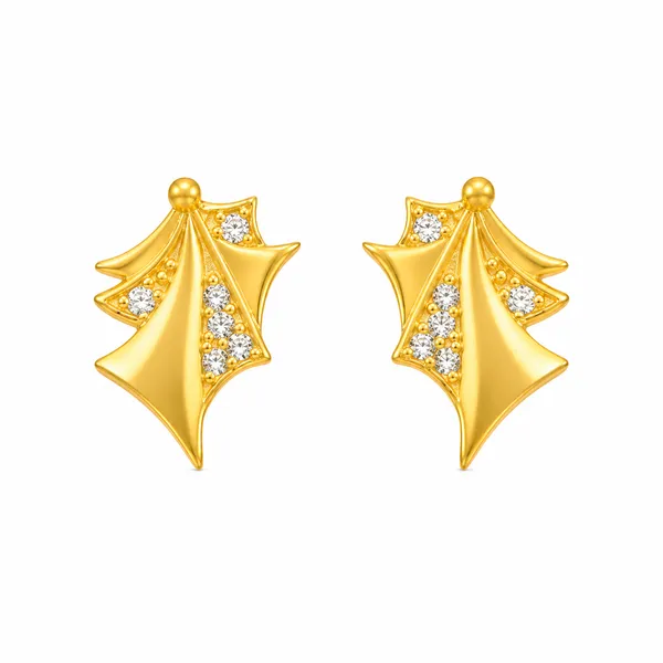 Gold_Plated_Cubic_Zirconia_Floral_Stud_Earrings
