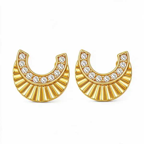 Gold_Plated_Cubic_Zirconia_Floral_Stud_Earrings