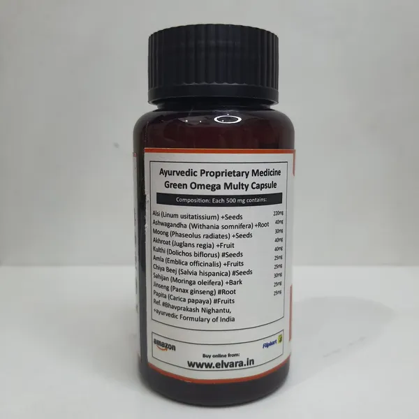 Elvara_Green_Omega_Multy_Ayurvedic_Capsules
