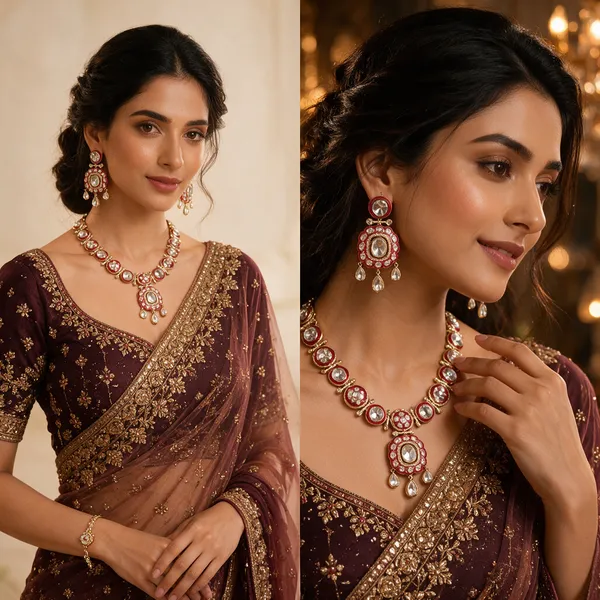 Red_Gold_American_Diamond_Polki_Kundan_Meenakari_Necklace_Set_For_Women