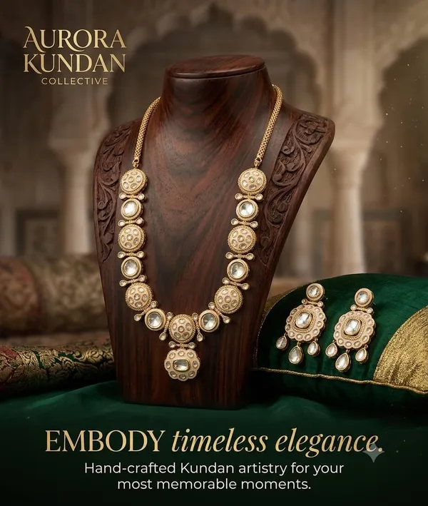 Gold_American_Diamond_Polki_Kundan_Meenakari_Necklace_Set_For_Women