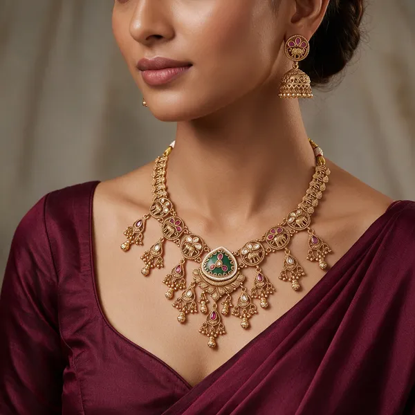 Gold_Meenakari_Rajwadi_Pota_Stone_Pearl_Necklace_Set_For_Women