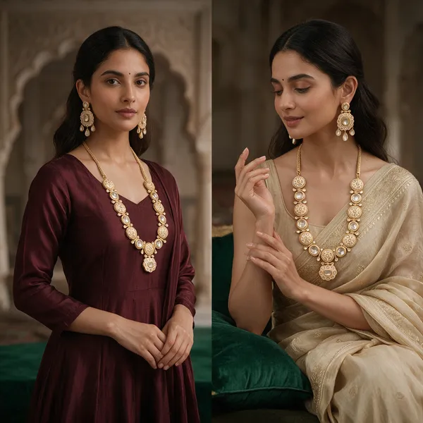 Gold_American_Diamond_Polki_Kundan_Meenakari_Necklace_Set_For_Women