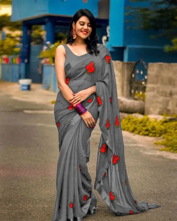 Grey_Floral_Saree_for_Women