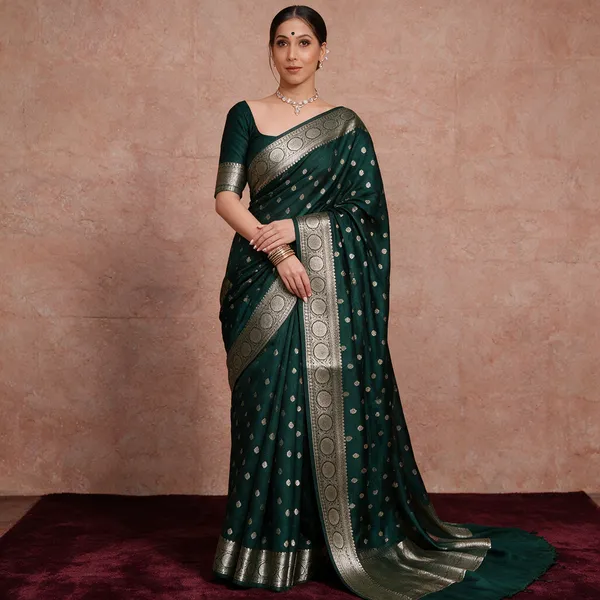 Green_Banarasi_Silk_Saree_For_Women