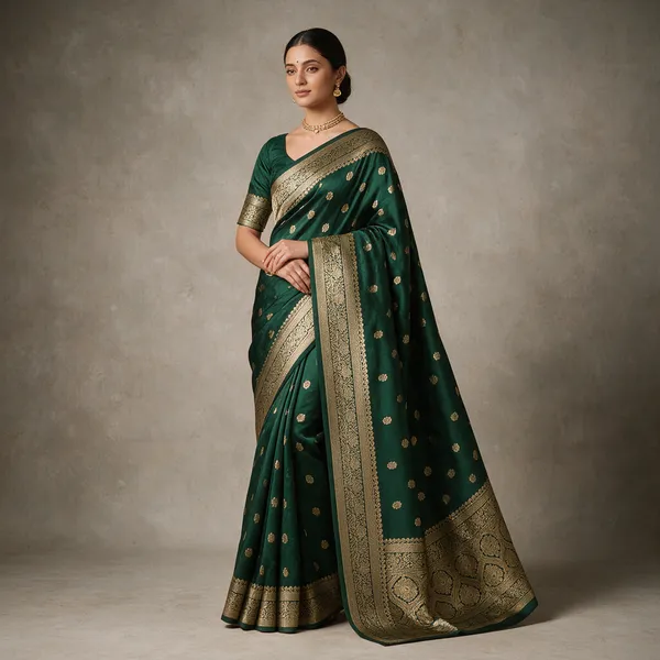 Green_Banarasi_Silk_Saree_For_Women