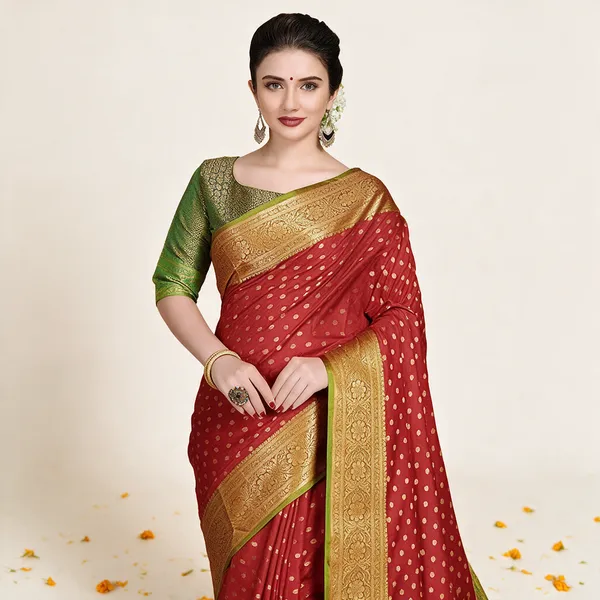 Red_Banarasi_Silk_Saree_For_Women