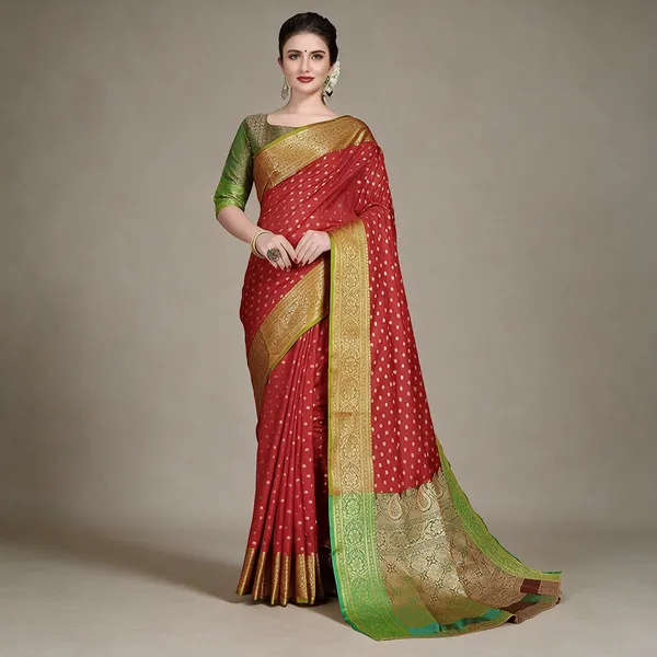 Red_Banarasi_Silk_Saree_For_Women