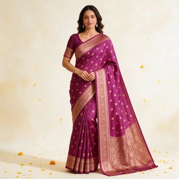 Purple_Banarasi_Silk_Saree_For_Women