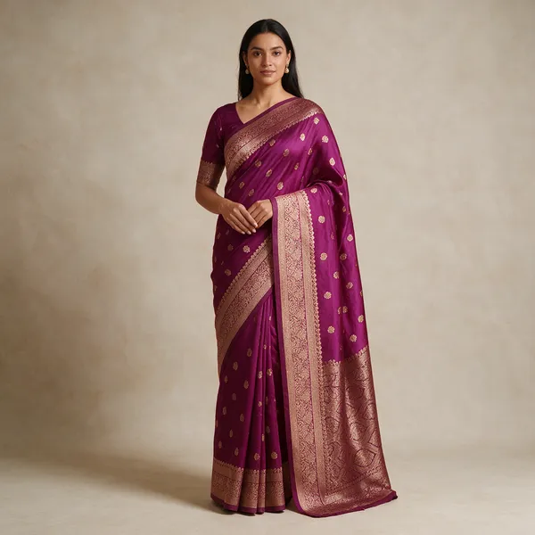 Purple_Banarasi_Silk_Saree_For_Women