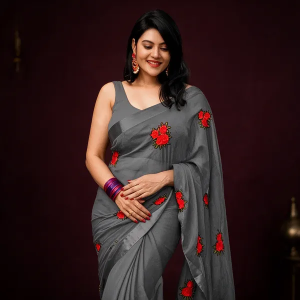 Grey_Silk_Saree_For_Women