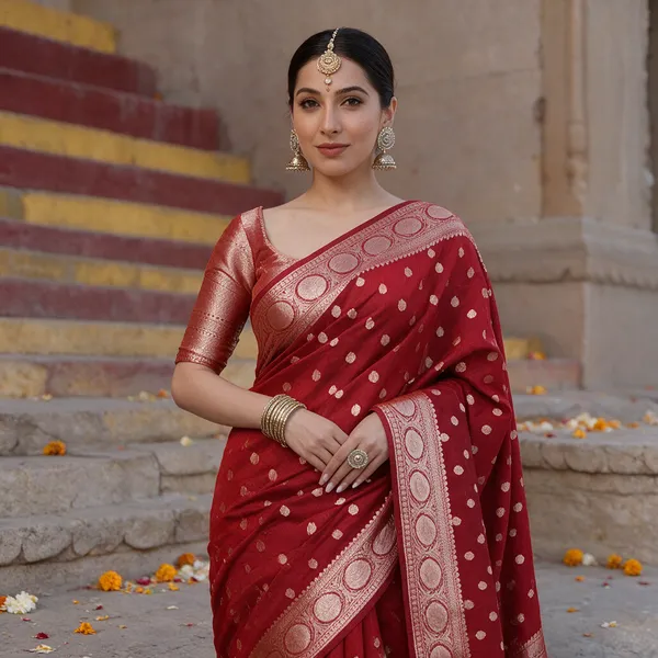 Red_Banarasi_Silk_Saree_For_Women