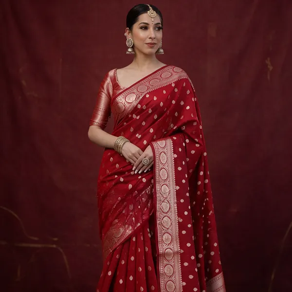 Red_Banarasi_Silk_Saree_For_Women