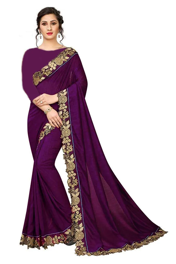 Purple_Embroidered_Saree_for_Women