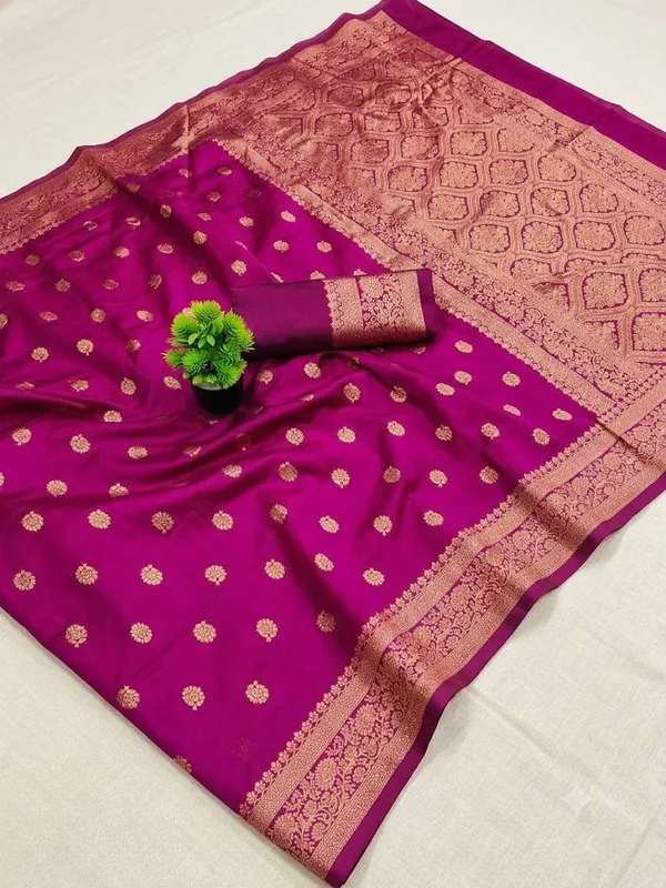 Rani_Pink_Banarasi_Silk_Saree_for_Women