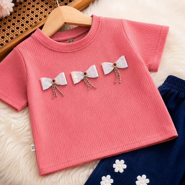 Pink_Ribbed_Top_And_Navy_Floral_Pants_Set_for_Girls