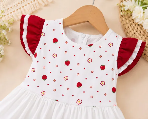 White_Printed_Fit_And_Flare_Dress_for_Girls