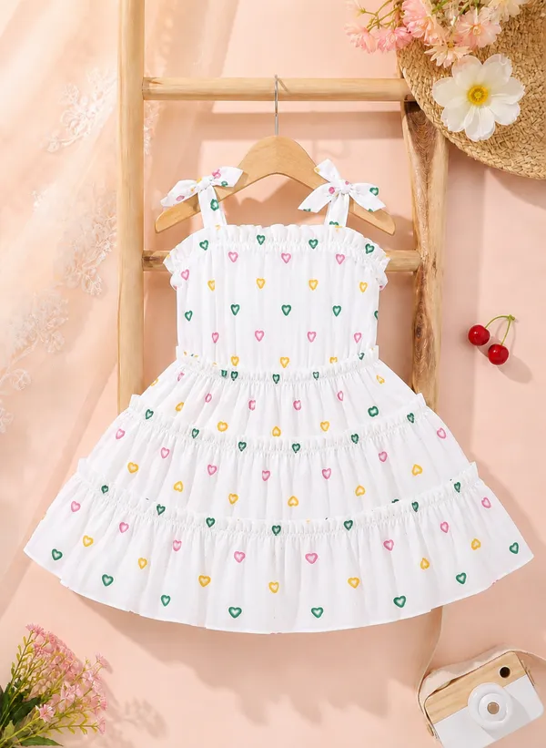 White_Cotton_Blend_Fit_And_Flare_Heart_Print_Frock_For_Girls