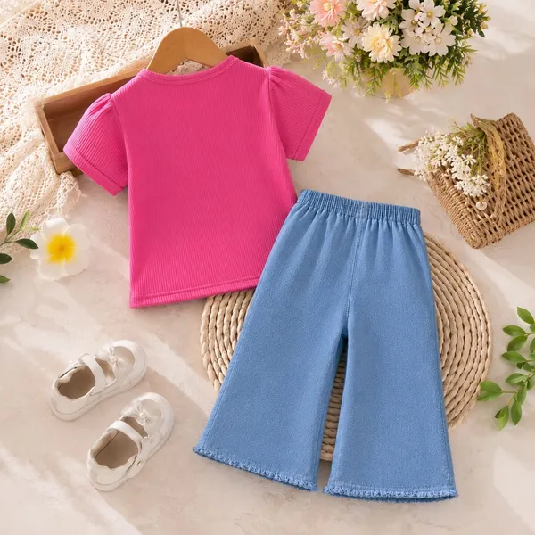 Pink_Ribbed_Top_And_Blue_Wide_Leg_Pants_Set_for_Girls