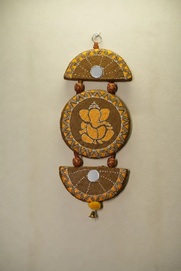 Toran_Semicircle-_Yellow_+_Wall_Hanging_Ganesh_-Set_Of_2