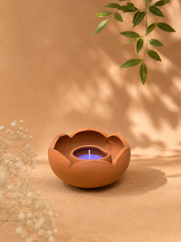 Terracotta_Lotus_Diya