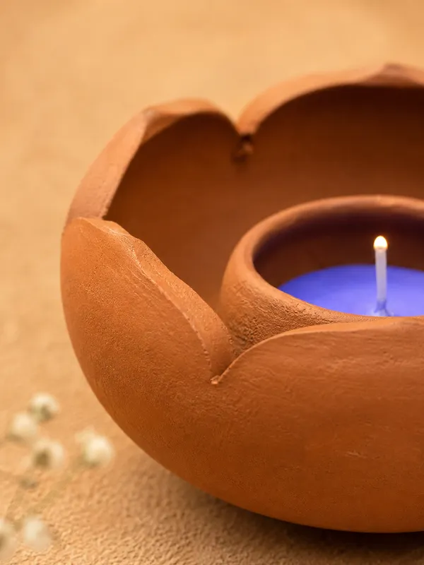 Terracotta_Lotus_Diya
