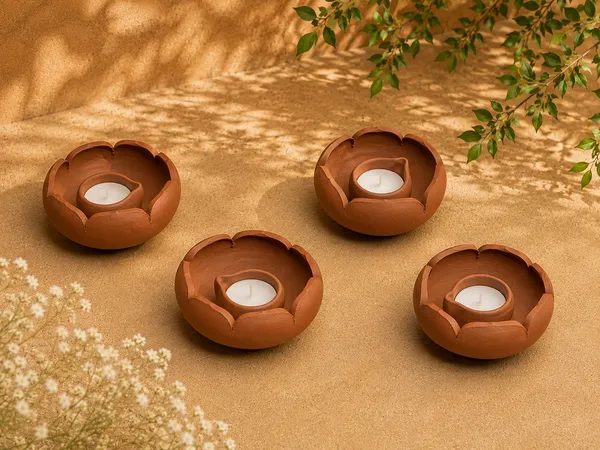 Terracotta_Lotus_Diya