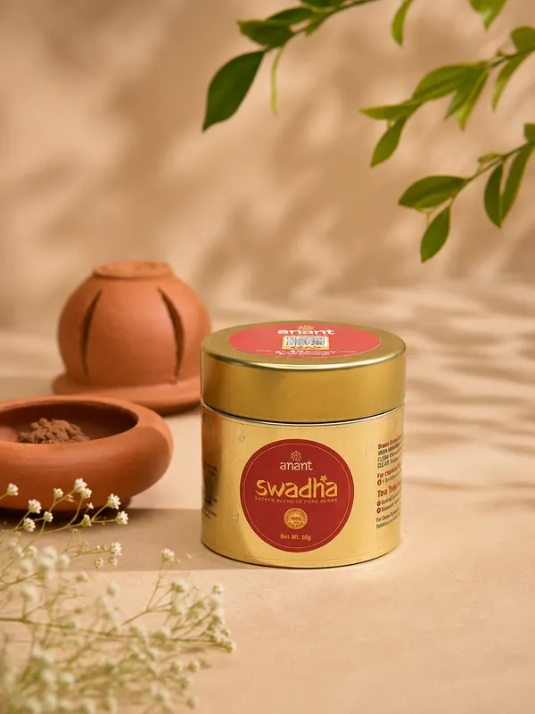 Swadha_Incense_Powder_:_50_Gram_Box_+_Terracotta_Burner_With_Lid