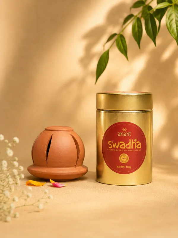 Swadha_Incense_Powder_-_200_Gram_Box_+_Terracotta_Burner_With_Lid