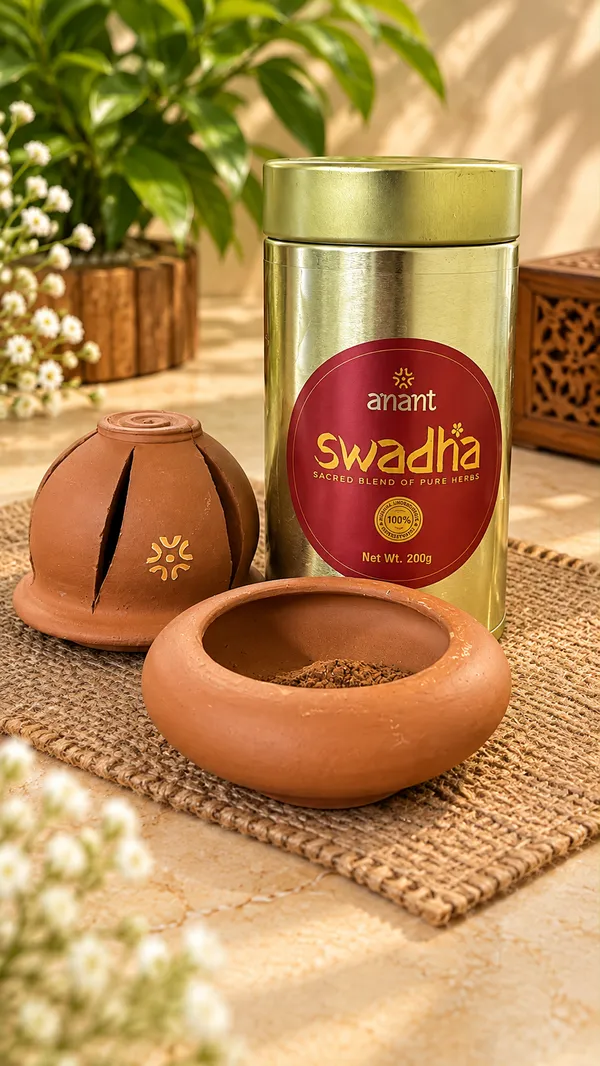 Swadha_Incense_Powder_-_200_Gram_Box_+_Terracotta_Burner_With_Lid