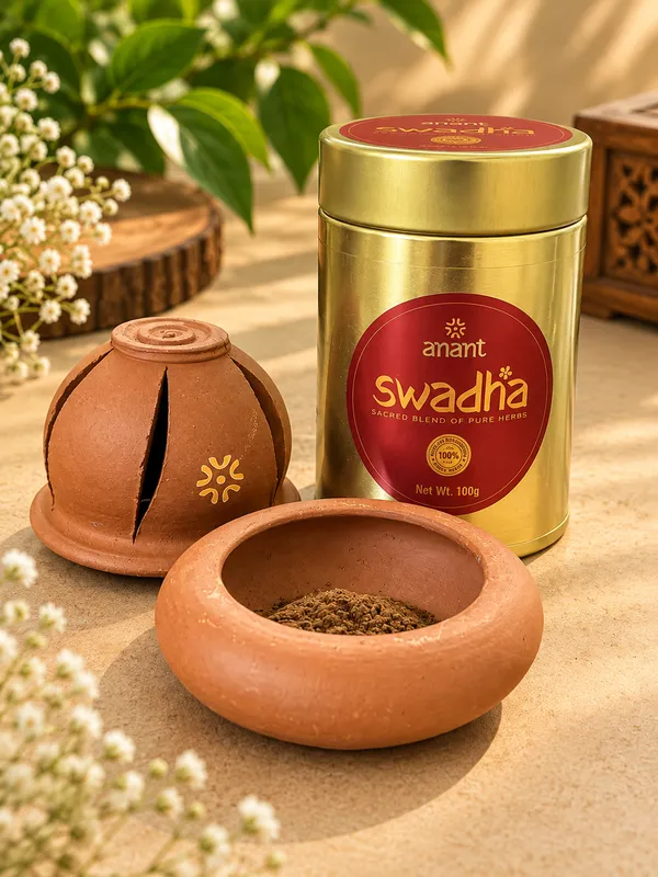 Swadha_Incense_Powder_-_100_Gram_Box_+_Terracotta_Burner_With_Lid