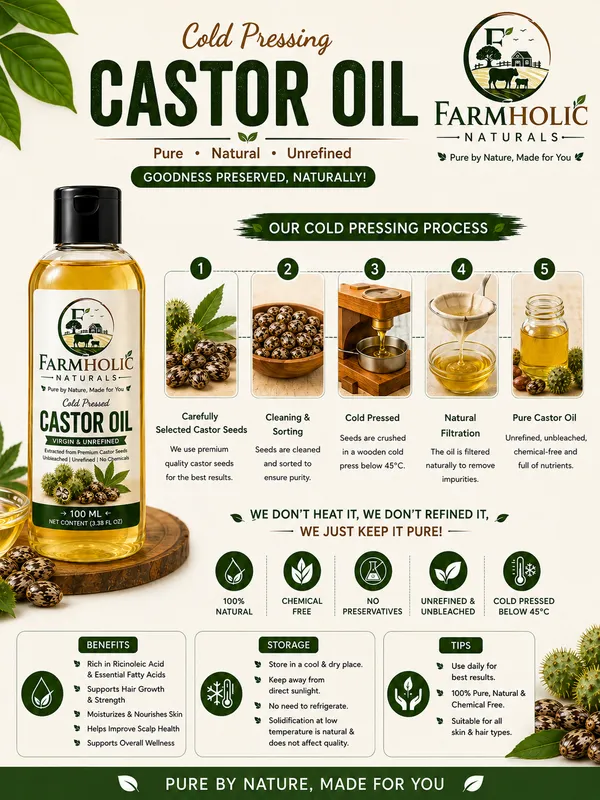 Farmholic_Naturals_Cold_Pressed_Castor_Oil