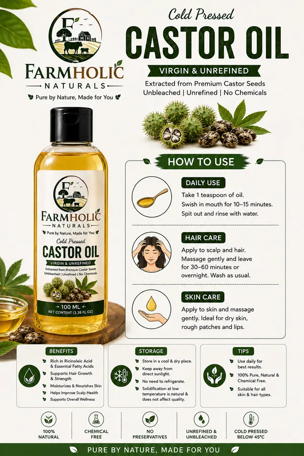 Farmholic_Naturals_Cold_Pressed_Castor_Oil