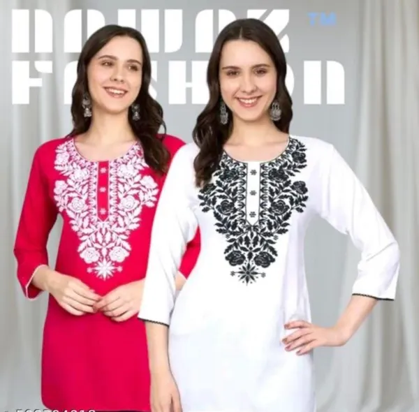 Pink_Floral_Print_Straight_Kurti_for_Women