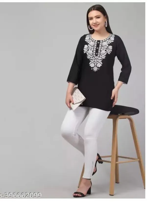 Black_Embroidered_Straight_Kurta_For_Women