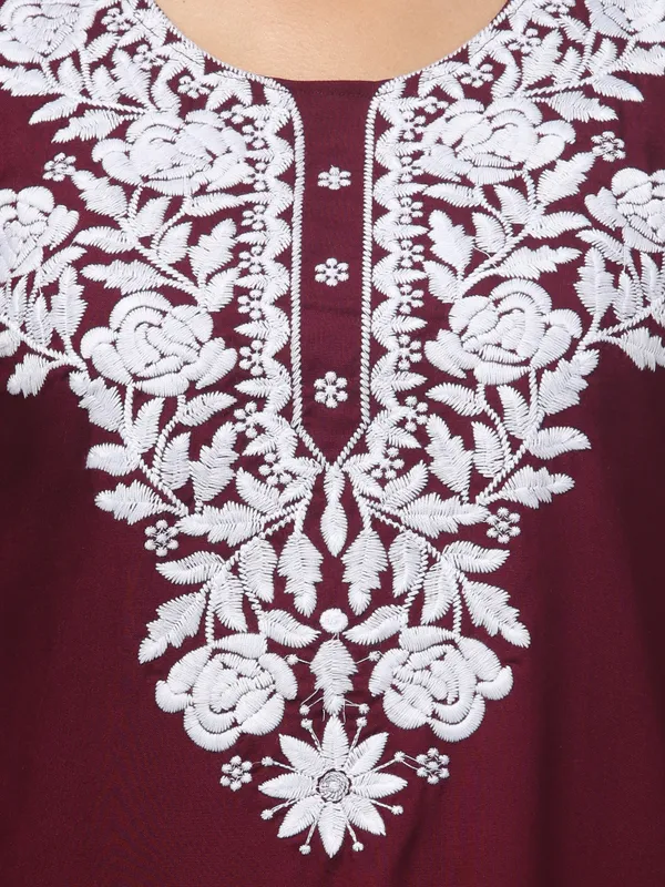 Maroon-Straight_Kurti