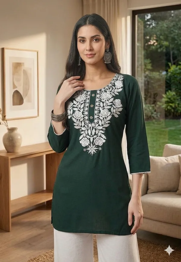 Green_Embroidered_Straight_Kurta_for_Women